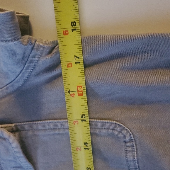 Vineyard Vines Utility Cotton Viscose Spandex Mini Dress Size 2 Chest Pockets - Picture 11 of 12